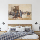 Toile Homer Fisherfolk on the Beach à Cullercoats (Insitu(Chambre))