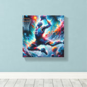 Toile Hommage aux légendes du basket-ball (Insitu (Plancher de Bois))