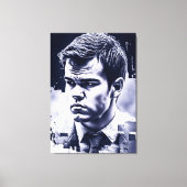 Toile Hommage captivant à une légende d'échecs - Carlsen (Recto)