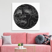 Toile homme dans la lune (Insitu(Salon))