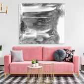 Toile Homme debout sous la chute de Spearfish Photograph (Insitu(Salon))