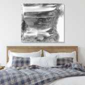 Toile Homme debout sous la chute de Spearfish Photograph (Insitu(Chambre))