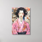 Toile Homme en Kimono rose (Recto)
