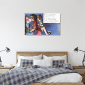 Toile Homme et femme couple à la lumière des bougies (Insitu(Chambre))