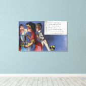 Toile Homme et femme couple à la lumière des bougies (Insitu (Plancher de Bois))