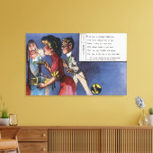 Toile Homme et femme couple à la lumière des bougies (Insitu(Salon))