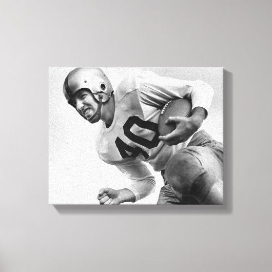 Toile Homme Jouant Au Football (Recto)