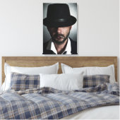 Toile Homme rétro fumeur (Insitu(Chambre))