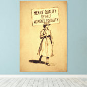 Toile Hommes de qualité Respect de l'égalité des femmes (Insitu (Plancher de Bois))