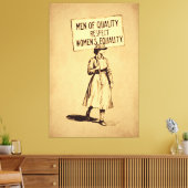 Toile Hommes de qualité Respect de l'égalité des femmes (Insitu(Salon))