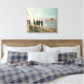 Toile Hommes sur la plage (Travail dangereux à marée bas (Insitu(Chambre))