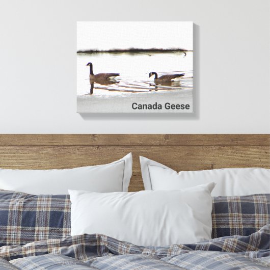 Toile Honkers - Oies du Canada (Insitu(Chambre))
