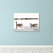 Toile Honkers - Oies du Canada (Insitu (Plancher de Bois))