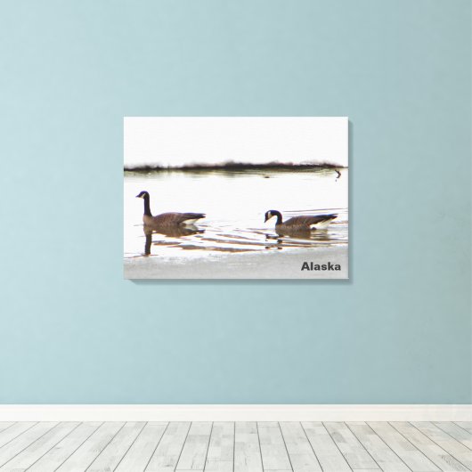 Toile Honkers - Oies du Canada (Insitu (Plancher de Bois))