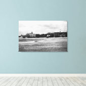 Toile Honolulu, HA - Vue de Moana & Royal Hawaiian (Insitu (Plancher de Bois))