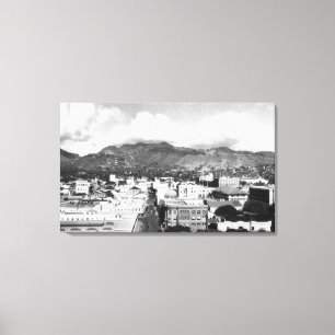 Toile Honolulu, Hawaii City Vue depuis la tour Aloha