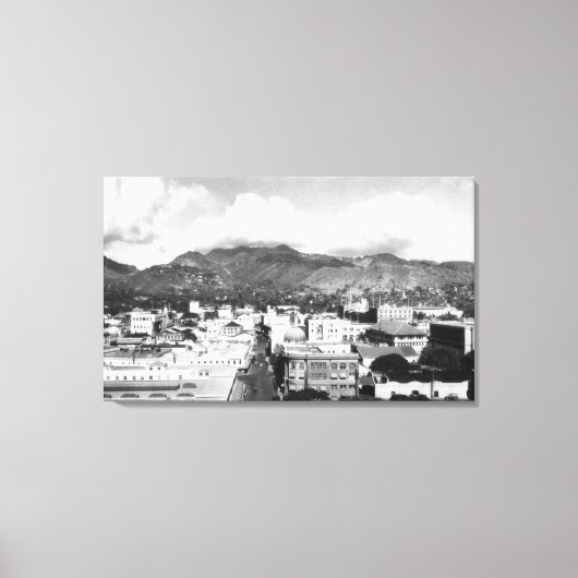 Toile Honolulu, Hawaii City Vue depuis la tour Aloha (Recto)