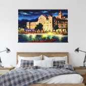 Toile Honolulu Hawaii Royal Hawaiian Hotel at Night (Insitu(Chambre))