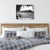 Toile Honolulu, Hawaii - Vue de Diamond Head (Insitu(Chambre))