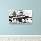 Toile Honolulu, Hawaii - Vue de Lau Yee Chai (Insitu (Plancher de Bois))