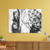 Toile Honolulu, Hawaii - Vue sur la plage de Waikiki (Insitu(Salon))