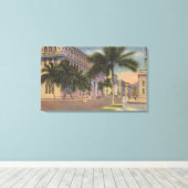 Toile Honolulu, VIHiew de l'évêque St.Honolulu, HI (Insitu (Plancher de Bois))