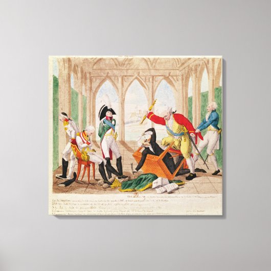 Toile Honte et Regret, une pièce de Tragi-Comic (Recto)