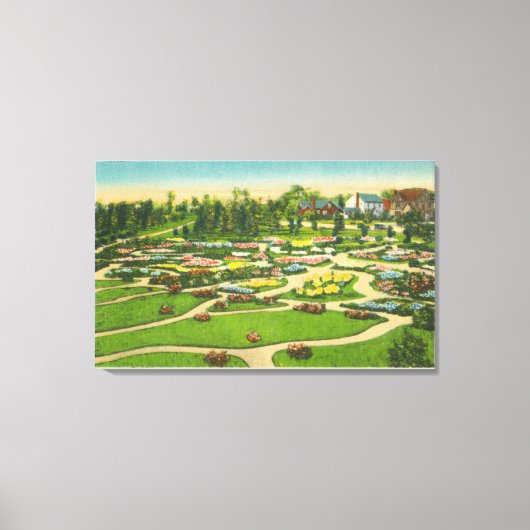 Toile Hoopes Park Perennial Gardens View (Recto)