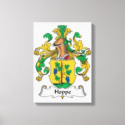 Toile Hoppe Family Crest (Recto)