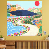 Toile Horizon apaisant (Insitu(Salon))