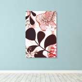 Toile Horizon Blush – Botanique Abstraite Moderne (Insitu (Plancher de Bois))