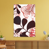 Toile Horizon Blush – Botanique Abstraite Moderne (Insitu(Salon))