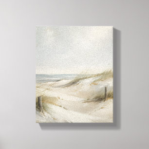 Toile Horizon Calme Dunes de Lin – Art Côtiers