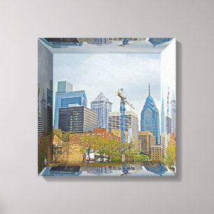 Toile Horizon de Philadelphie - Boîte à Miroirs