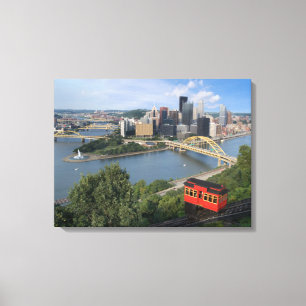 Toile Horizon de Pittsburgh Pennsylvanie avec la pente