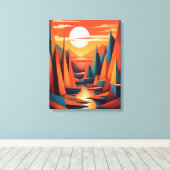 Toile Horizon Ethereal (Insitu (Plancher de Bois))