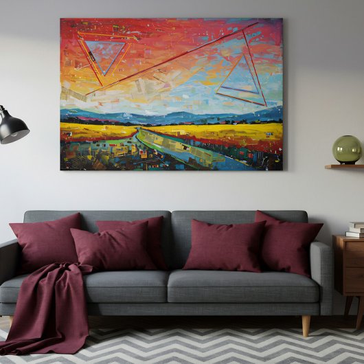 Toile Horizon fragmenté