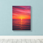 Toile Horizon Soleil Sur Mer Tranquille (Insitu (Plancher de Bois))