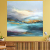 Toile Horizon Tranquille en Mouvement (Insitu(Salon))