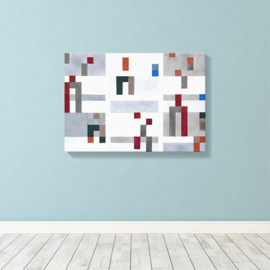 Toile Horizontal vertical | Sophie Taeuber-Arp | (Insitu (Plancher de Bois))