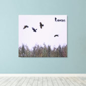 Toile Horloge des ravens (Insitu (Plancher de Bois))
