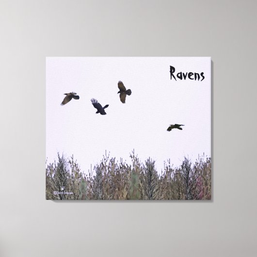 Toile Horloge des ravens (Recto)