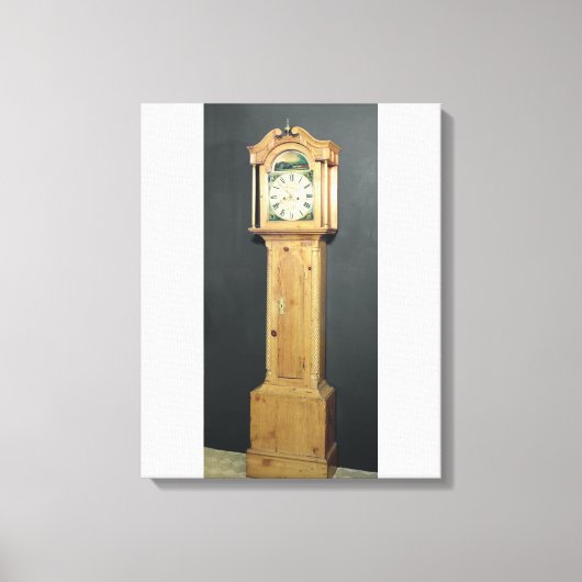 Toile Horloge longue coque, avec peinture émaillée (Recto)
