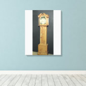 Toile Horloge longue coque, avec peinture émaillée (Insitu (Plancher de Bois))