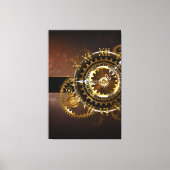 Toile Horloge Steampunk avec des engrenages anciens (Recto)