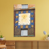 Toile Horloge Sundial Sur Bâtiment, Allemagne (Insitu(Salon))
