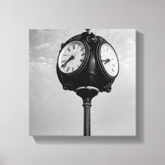 Toile Horloge sur la route 66 (Recto)
