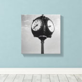Toile Horloge sur la route 66 (Insitu (Plancher de Bois))