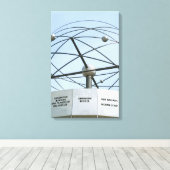 Toile Horloge universelle (Insitu (Plancher de Bois))