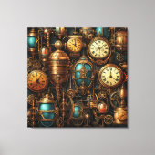 Toile Horloges Steampunk Canvas Art (Recto)